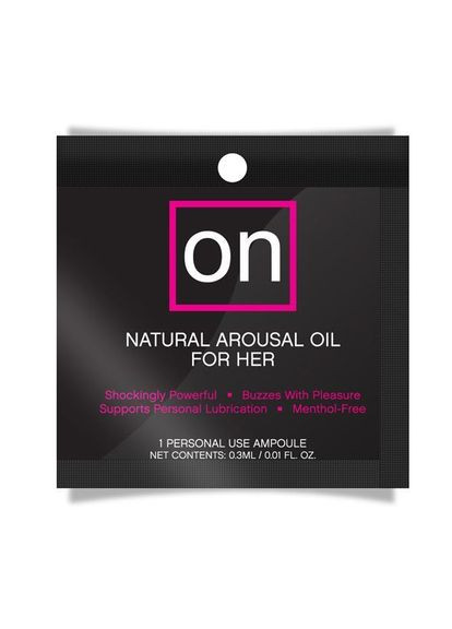 Пробник возбуждающего масла ON Arousal Oil for Her Original (0,3 мл) Sensuva (289872885)