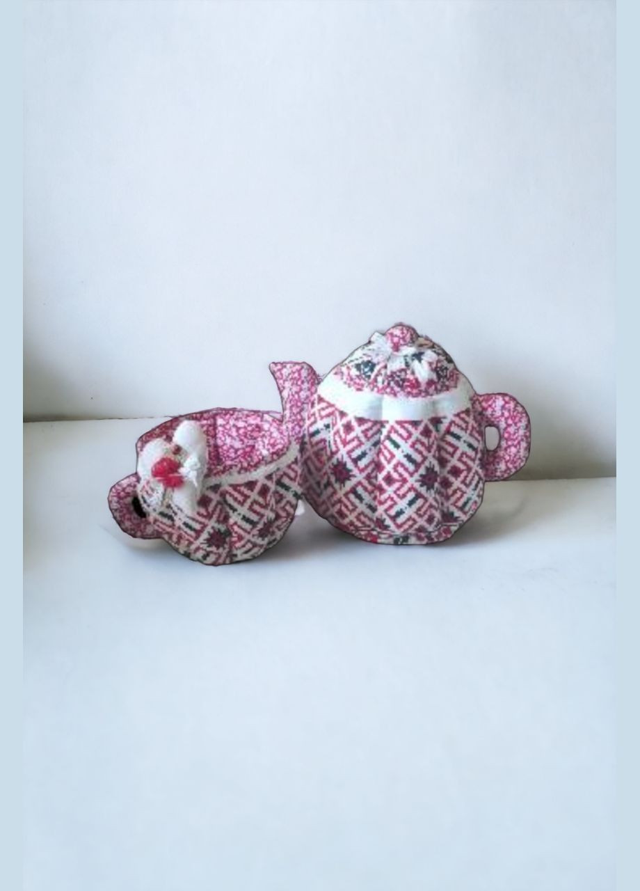 Набір Чайник цукерниця з чашкою в українському стилі. No Brand (337353628)