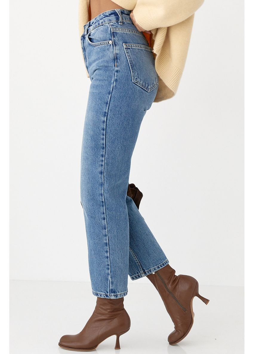 Мом-джинси з високою посадкою Джинсы Lurex - (370296382)