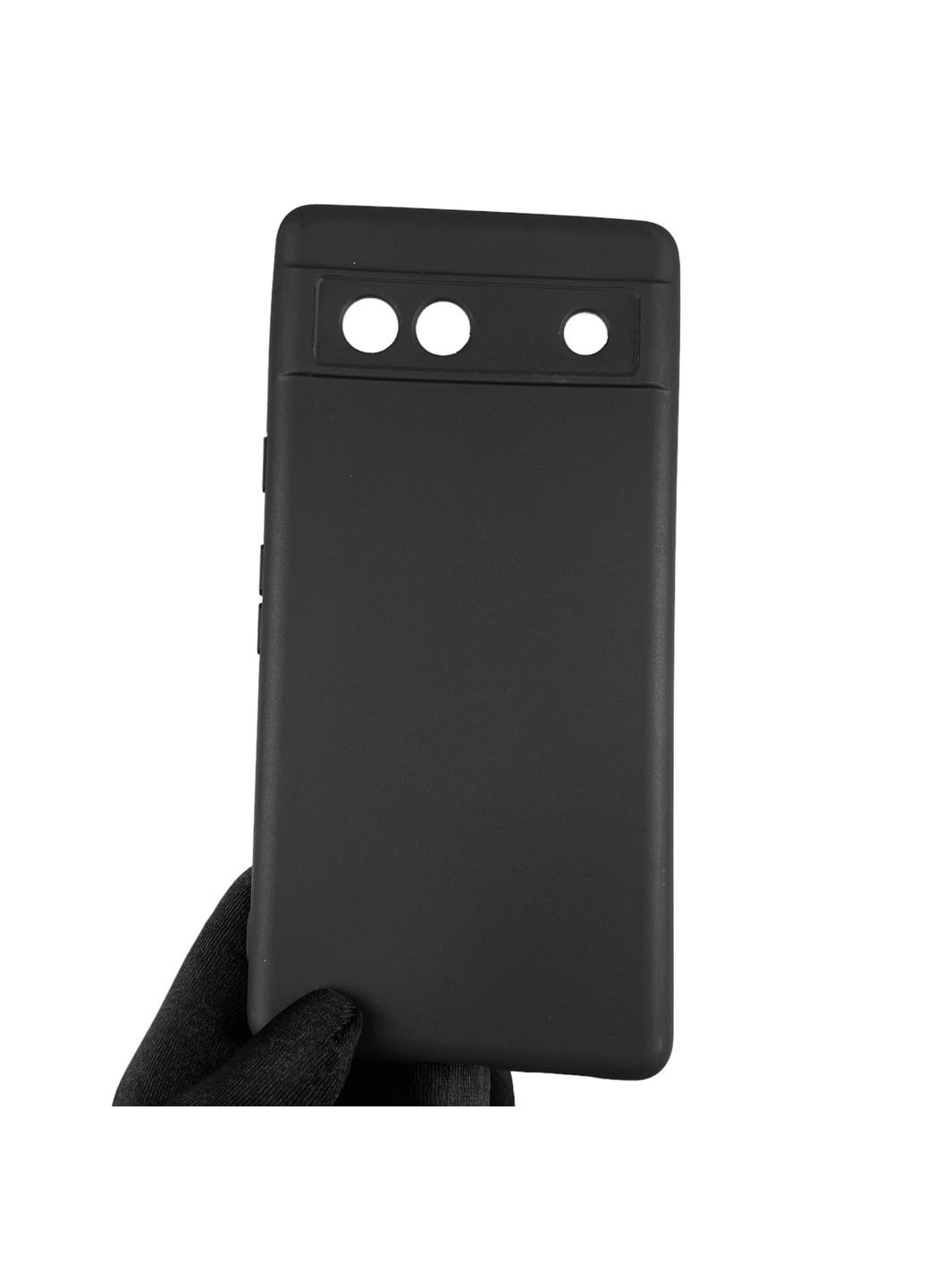 Чохол для Pixel 7A однотонний із захистом камери на гугл піксель 7а чорний Google (366019068)