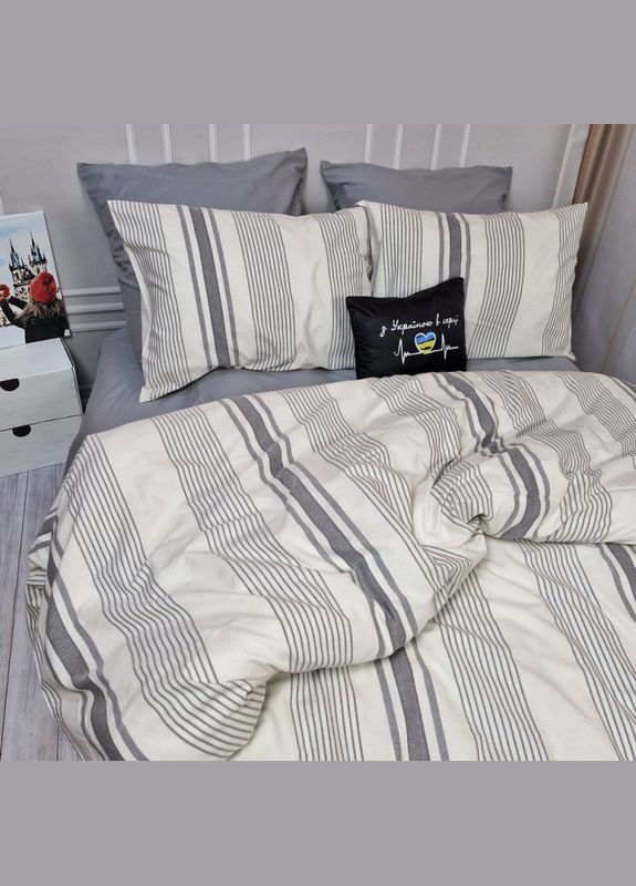 Постільна білизна NOSTALGIC stripe Тенсел Євро на резинці MERISET (306739907)