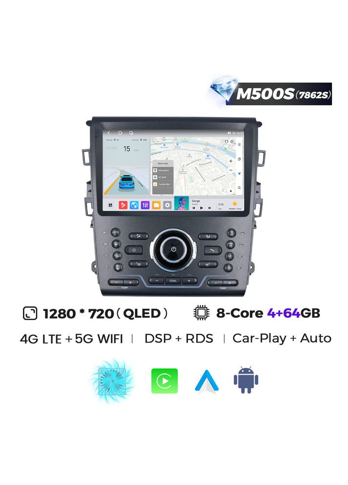 Штатная магнитола MS Ford 5 Fusion 2014-2019 Android QleD Mekede Mondeo (352265959)