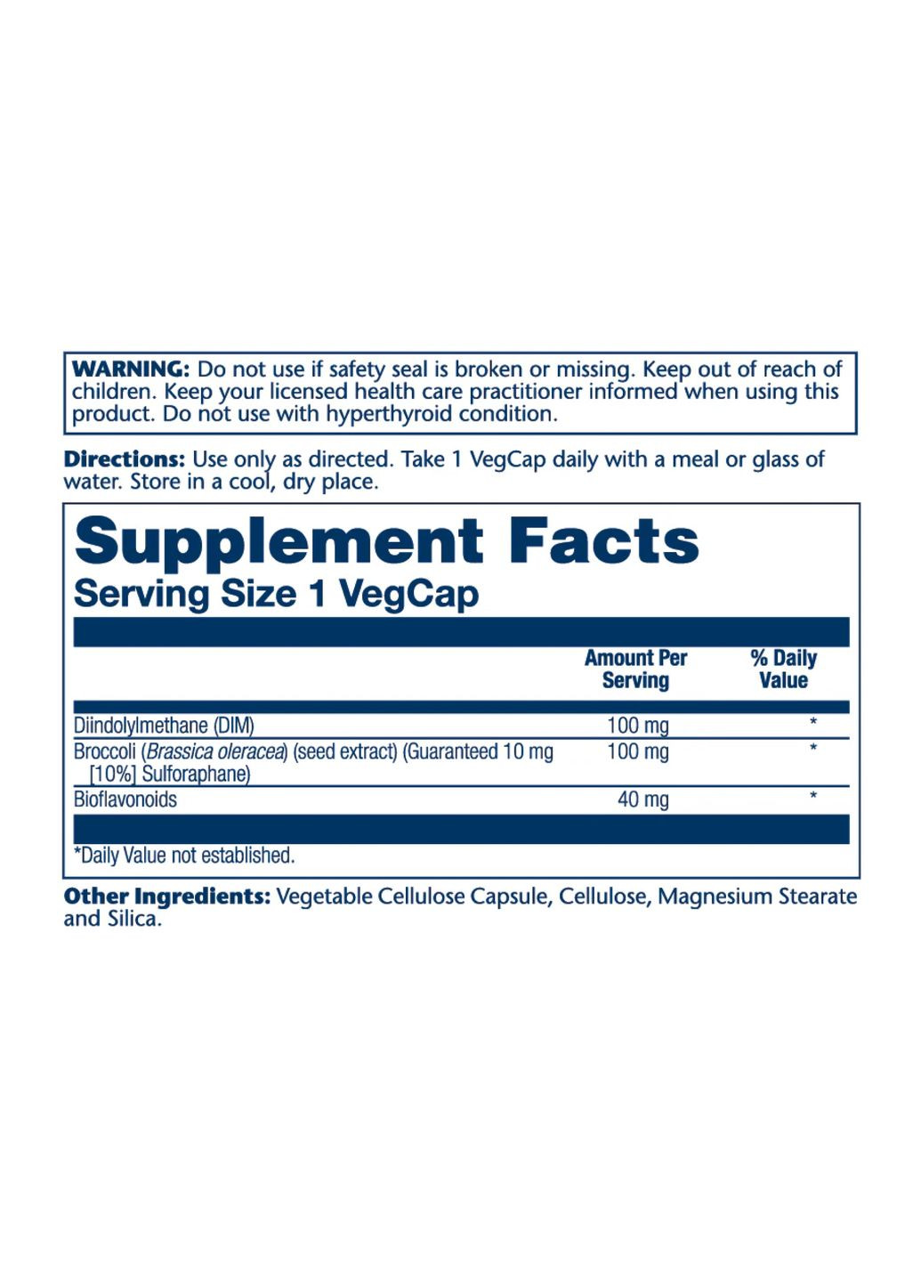 Добавка для женского здоровья DIM Supreme 100mg 60 капсул. Поддержка гормонального баланса. Solaray (367957410)