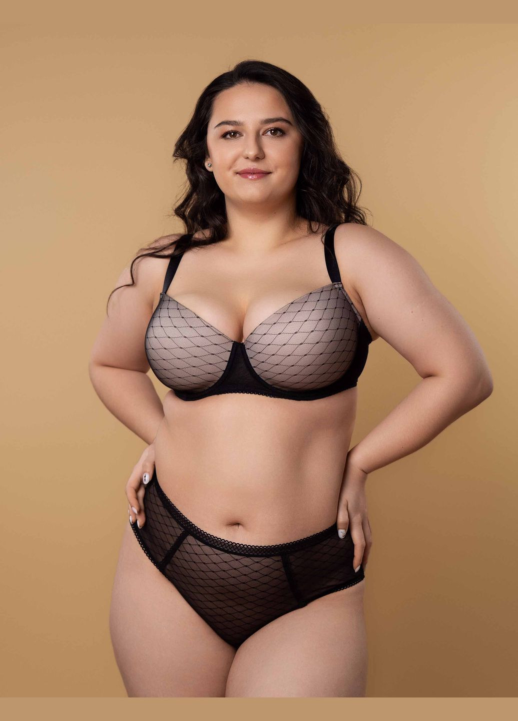 Трусики Сліп SLZ27502101 чорний Середня талія Brabrabra Сімпли (327415236)