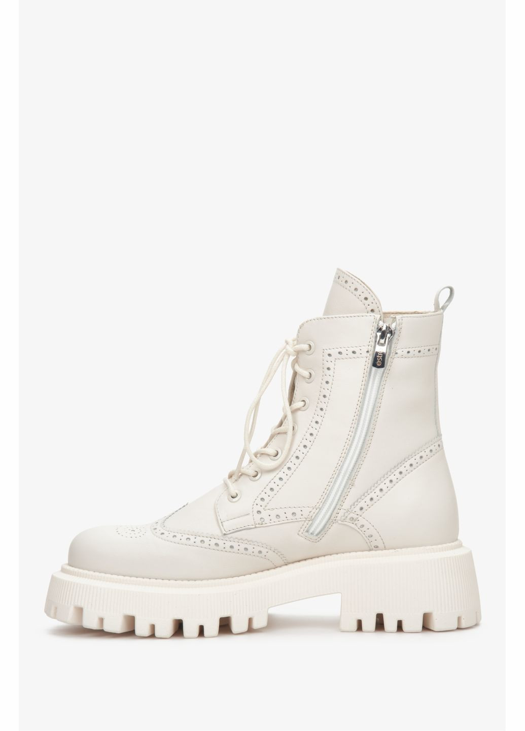 Осенние ботинки, цвет молочный Estro