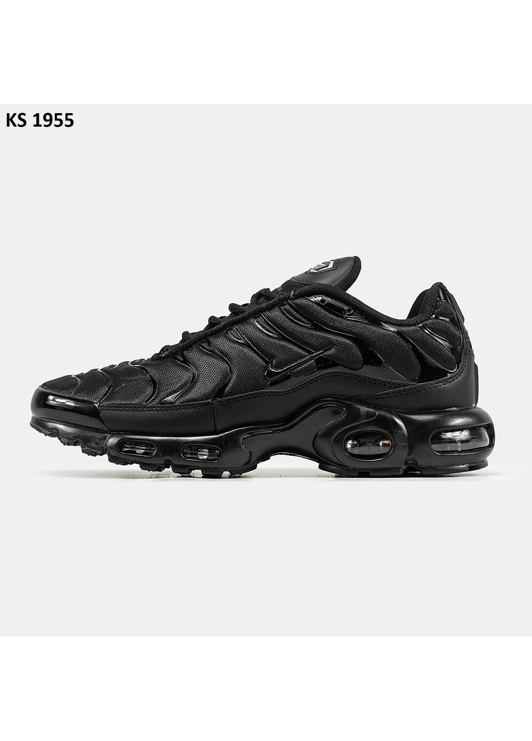 Черные демисезонные кроссовки мужские nike air tn max plus black найк аир макс тн плюс No Brand