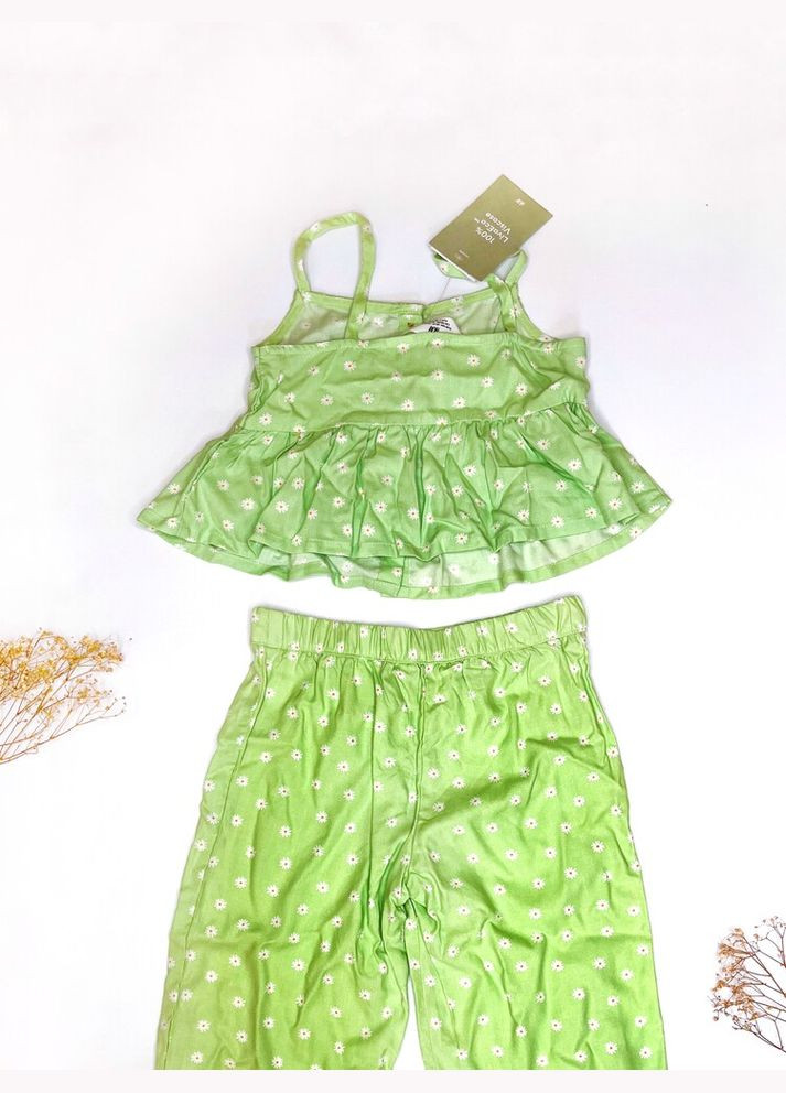 Зеленый костюм на девочку н&м 104 см зеленый артикул л809 H&M