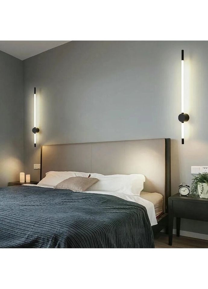 Бра LED 27026 Чорний 9х6х60 см. Sunnysky (335972396)