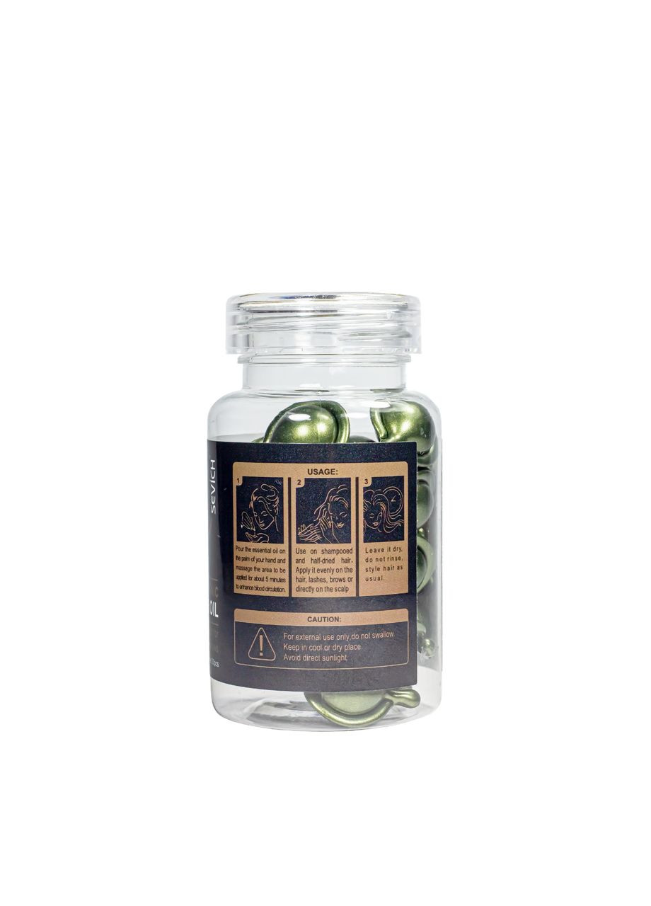 Капсули против випадіння волосся Hair Castrool Oil з рициноваю олією, 30 шт Sevich (302725874)