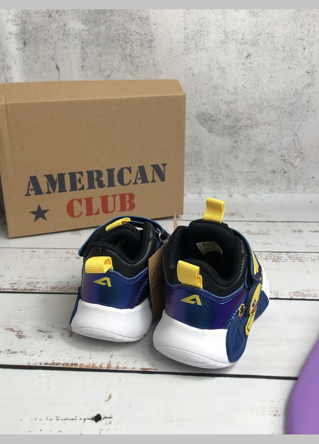 Синие всесезонные кровать детская для девочки синий (264) American Club