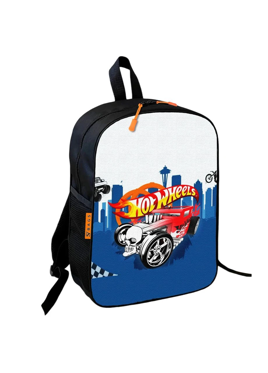 Школьный детский рюкзак 36х27см Хот Вилс «Hot Wheels» с машинкой для мальчика (00773) No Brand (380315247)
