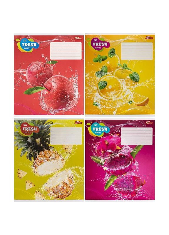 Тетрадь цветная 18 листов, клетка (20 штук в упаковке) Мечты Сбываются (3535) Мрії Збуваються (362421961)