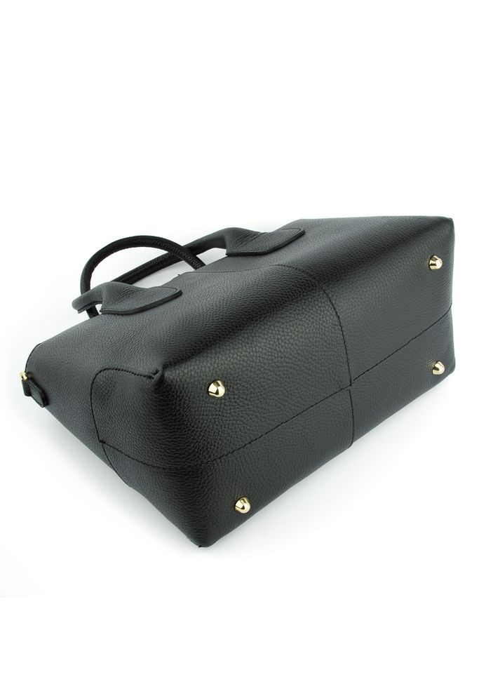 Сумка ділова жіноча шкіряна 03702 чорна Virginia Conti (325989714)