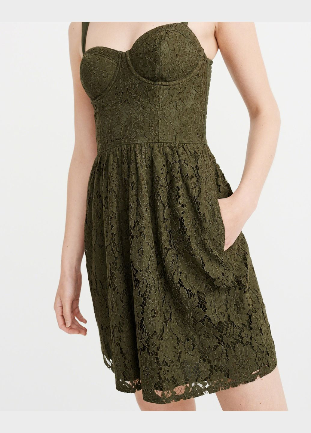 Зеленый демисезонный платье женское - платье 10252 af4644w Abercrombie & Fitch