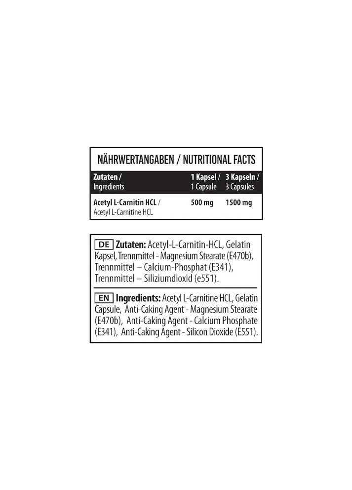Ацетил-L-карнітин L-Carnitine Acetyl 90 капсул MST (362411609)