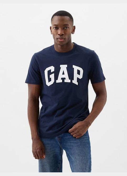 Синяя футболка-футболка мужская синяя для мужчин Gap