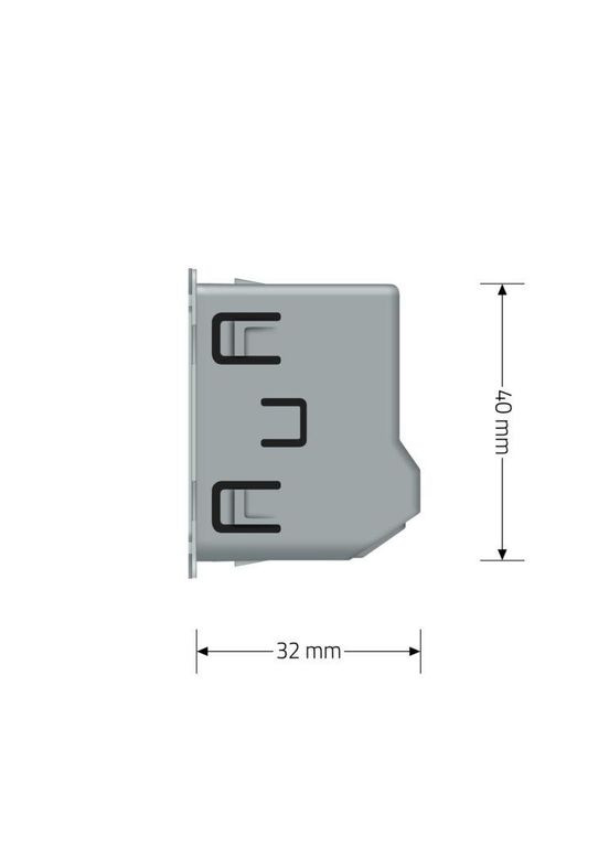 Умный механизм сенсорный проходной/перекрестный EC выключатель 1 сенсор (VL-FC1SZ2-2G) Livolo (370970831)