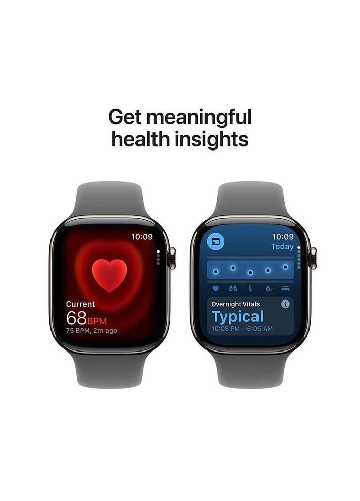 Смарт-годинник Watch Series 11 GPS + Cellular 42mm Natural Titanium Case with Stone Grey Sport Band - S/M (MF8M4RK/A) Apple (367056015)