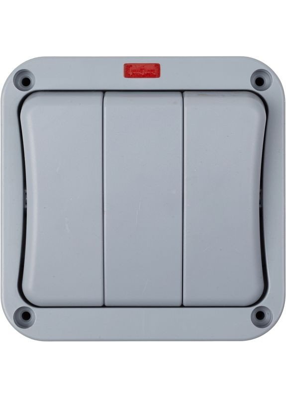 Всепогодный выключатель 3 выключателя, IP66, EU HiSmart (330030625)
