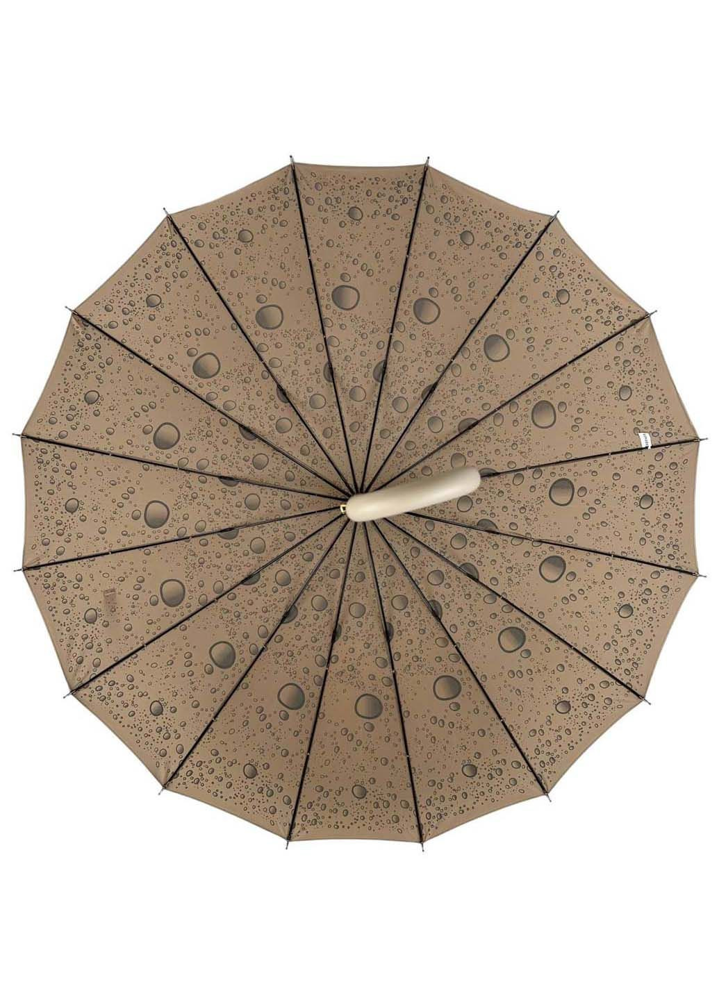 Жіноча парасолька-тростина на 16 спиць з абстрактним принтом Toprain (289977513)