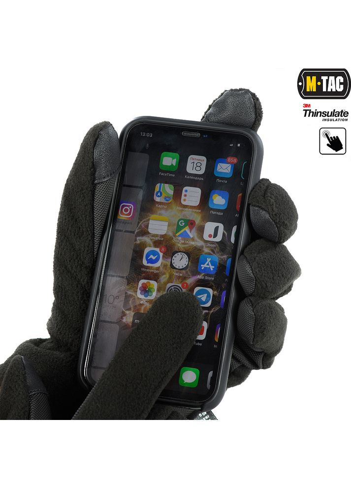 Перчатки Fleece Thinsulate Black M-TAC (315148405)