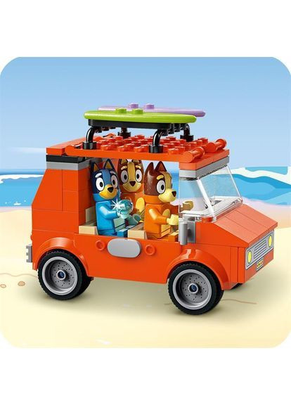 Конструктор Bluey Пляж і сімейна поїздка на автомобілі Блуї, 133 деталі () Lego 11202 (369111639)