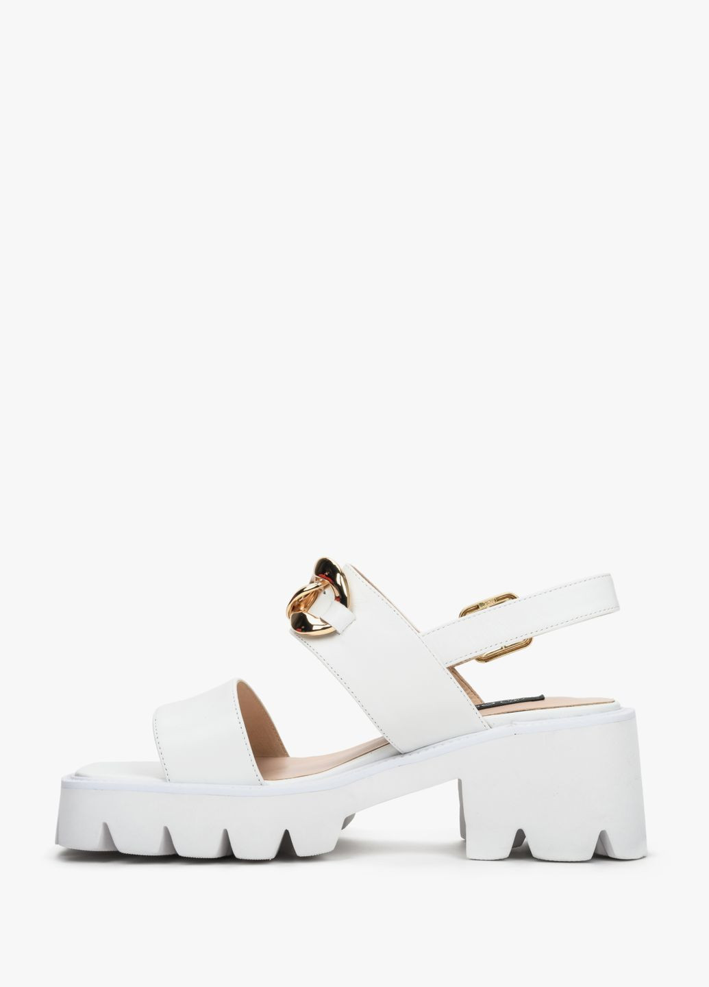 сандалии, цвет белый Estro