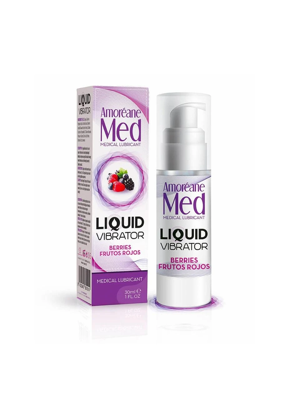 Розігріваючий гель-вібратор Liquid Vibrator Berries, 30 мл Amoreane (383098656)