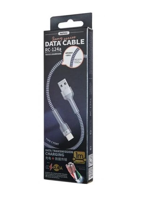 Кабель RC-124a 2,4A Type-C Cable Grey Remax (333031858)
