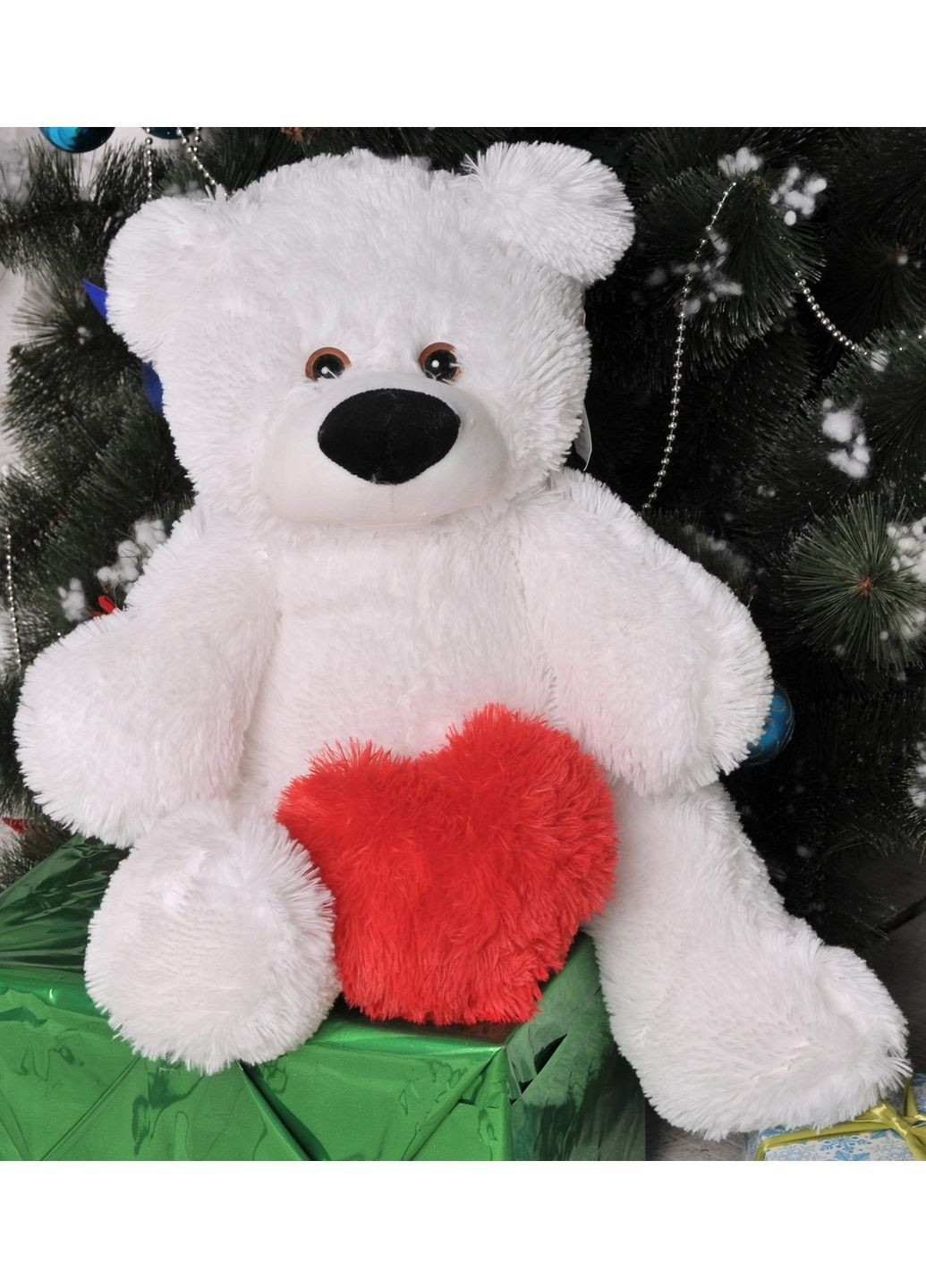 М'яка іграшка ведмедик з серцем Алина (282592308)