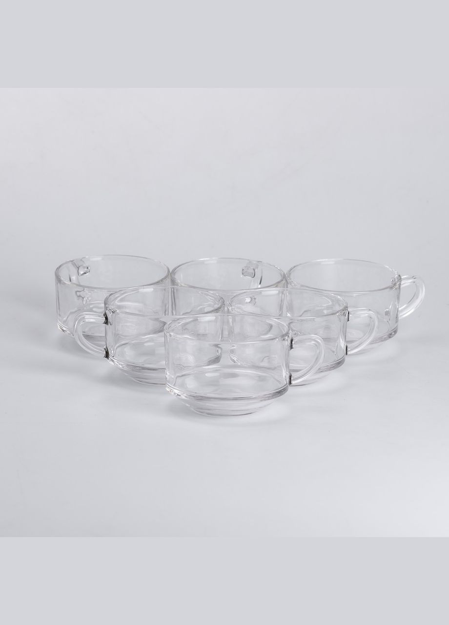 Набор чашек стеклянных штук 6 по 270 мл, smooth Yiwu (325875913)