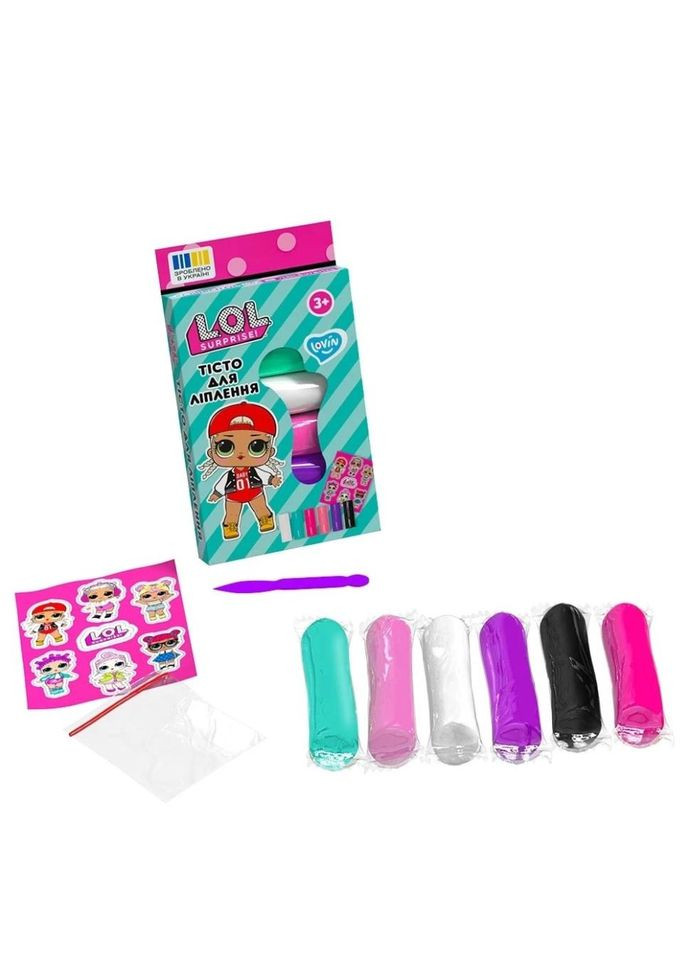 Набір для ліплення з тістом L.O.L. Surprise! LOL41245 у стиках 6 кольорів No Brand (339780293)