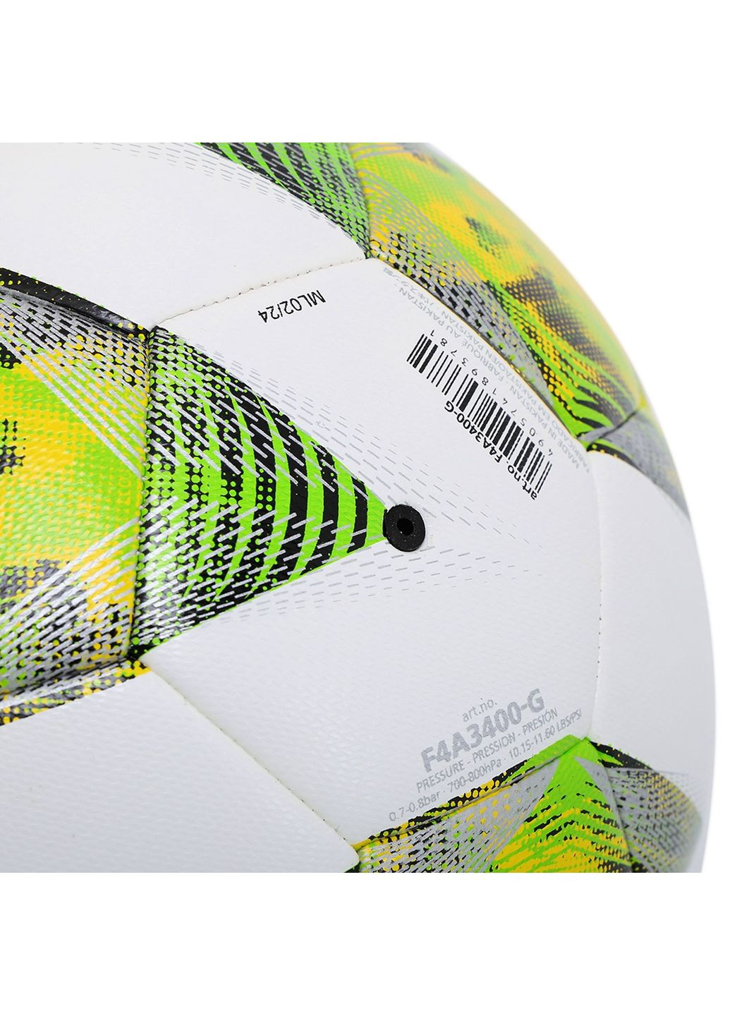 М'яч для футболу F5A3400 біло-зелений (розмір 5) Molten (367617700)