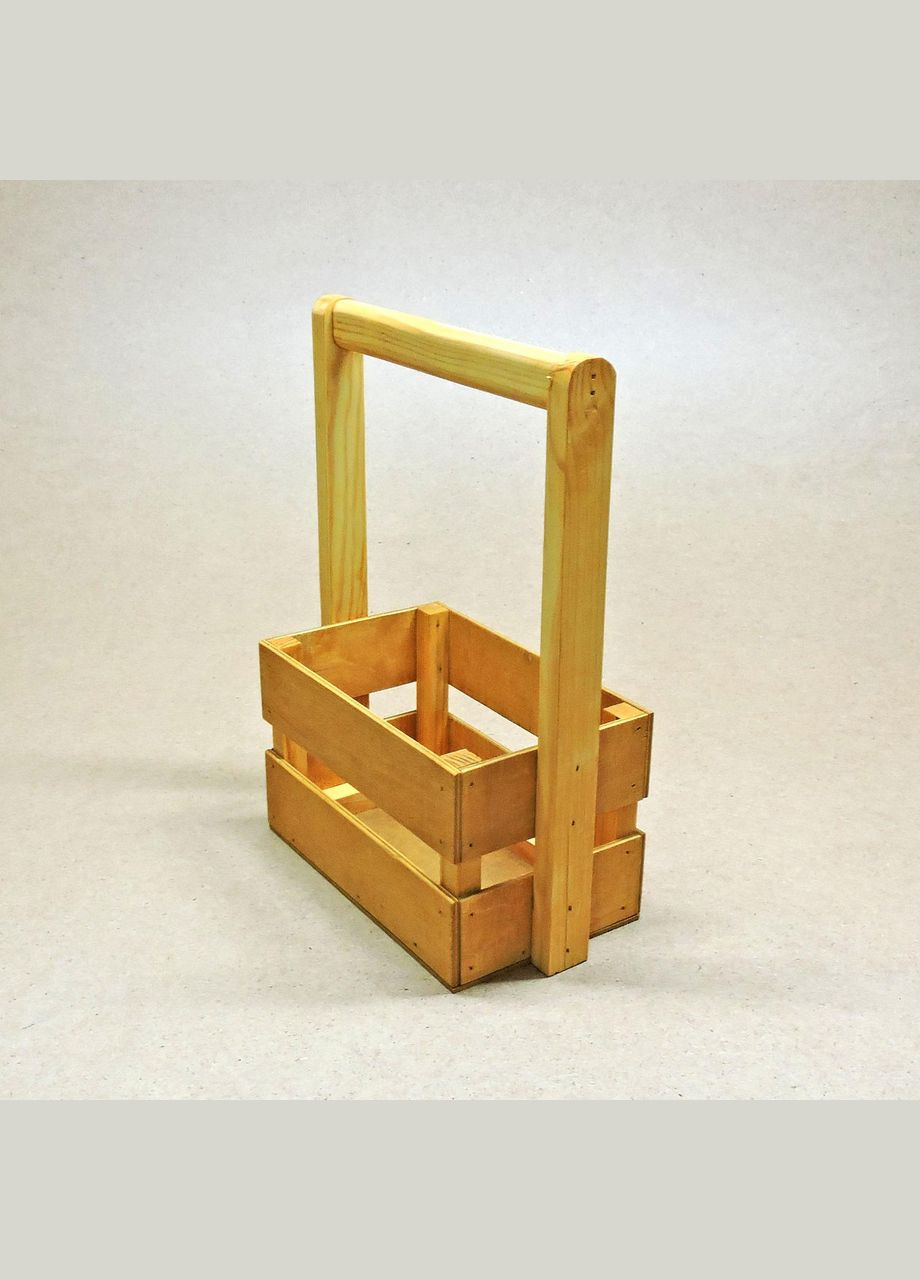 Подарунковий кошик з дерева Тілтон 12х20 каррі (ПДК-0023103) No Brand (328909855)