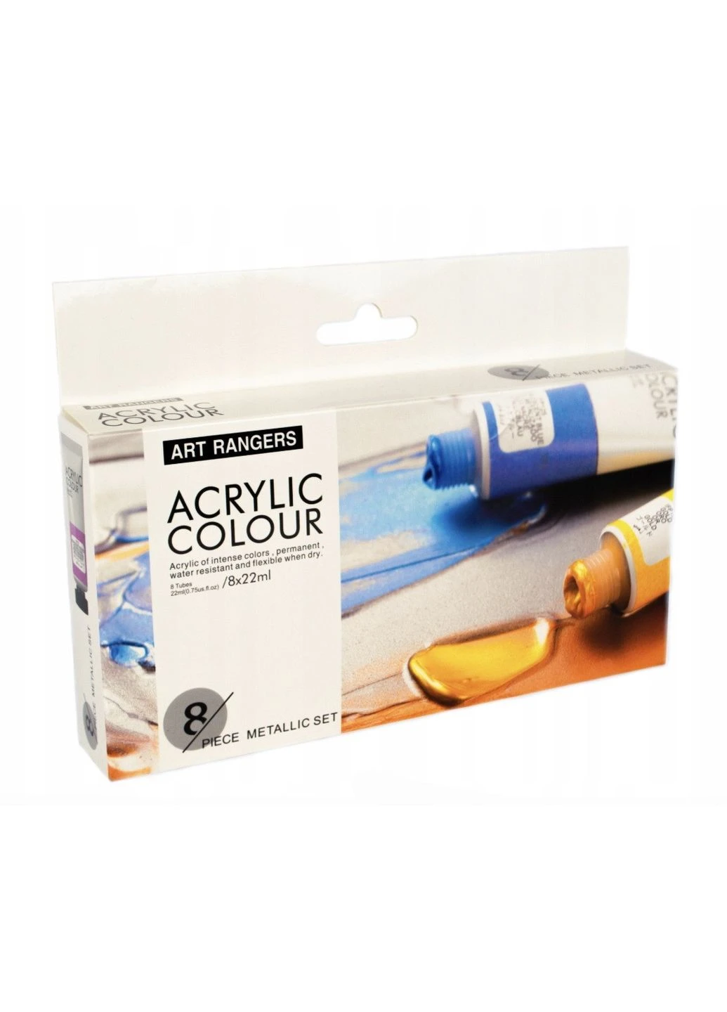 Краски акриловые в наборе Acrylic Colour Metallic Set, 8 тюбиков по 22мл Art Rangers (387247398)