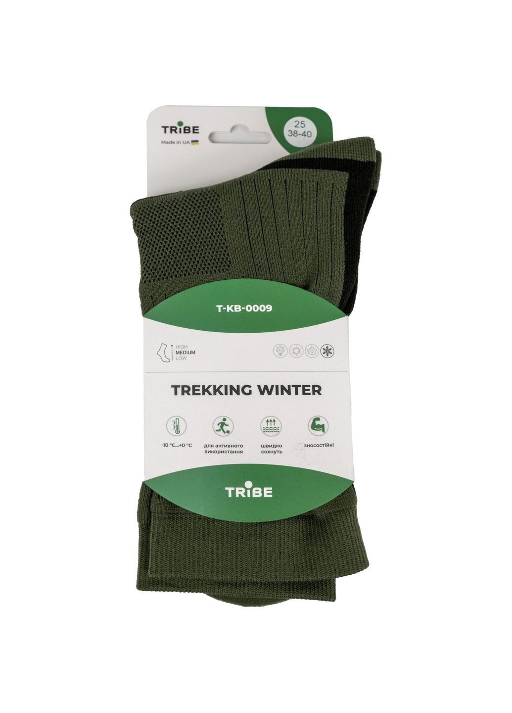 Носки зимние T-KB-0009-olive, 41/43 Tribe Trekking Winter (356130348)