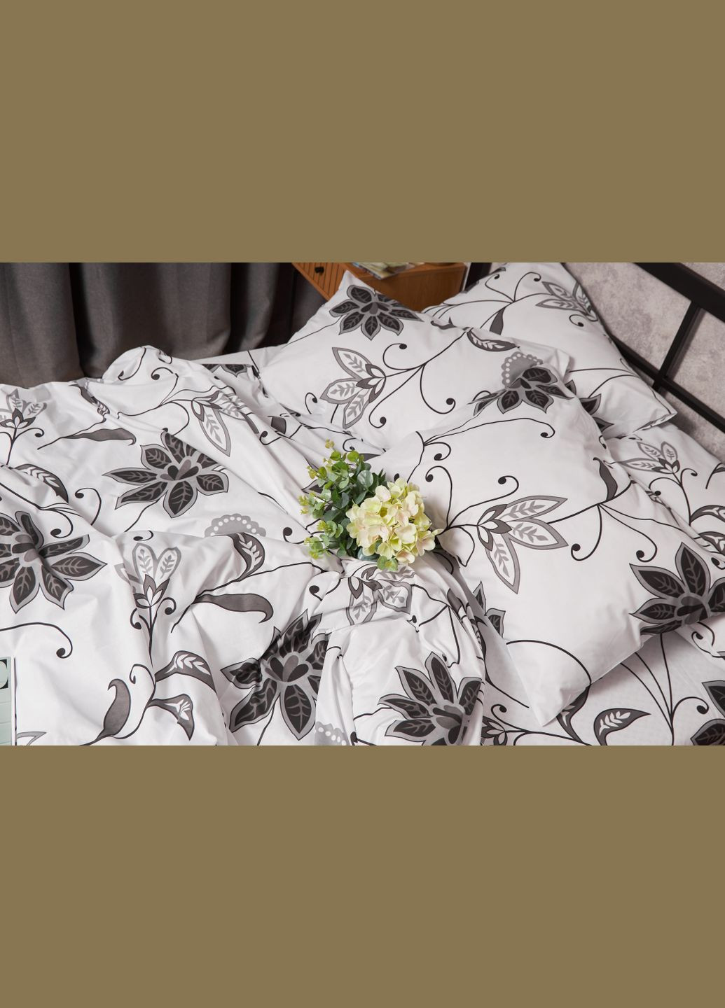 Комплект постельного белья Бязь Gold Люкс «» полуторный евро 160х220 наволочки 2х50х70 (MS-820005621) Moon&Star Gray Denim (302973711)