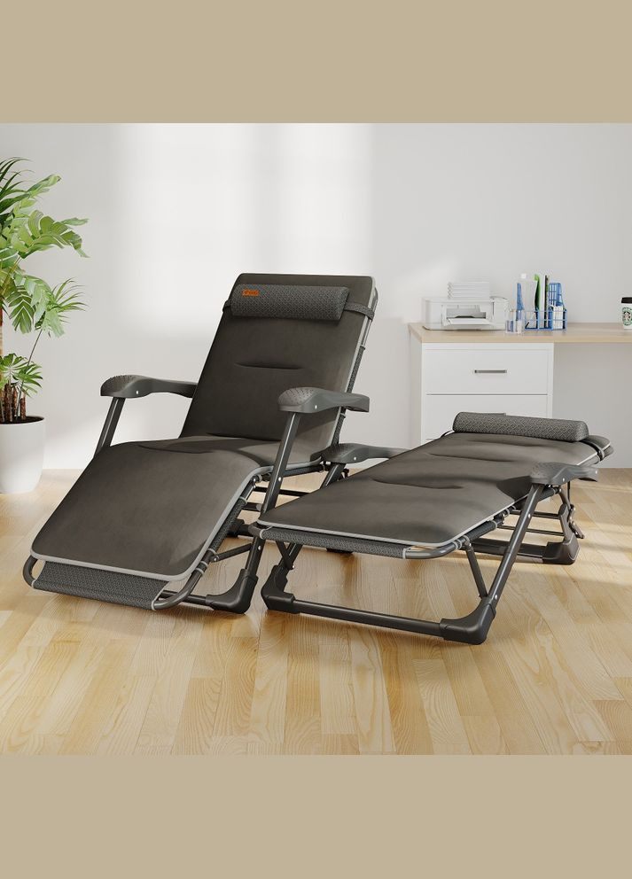 Раскладное кресло шезлонг садовый с подушкой FCB-S06PС WCG (342120936)