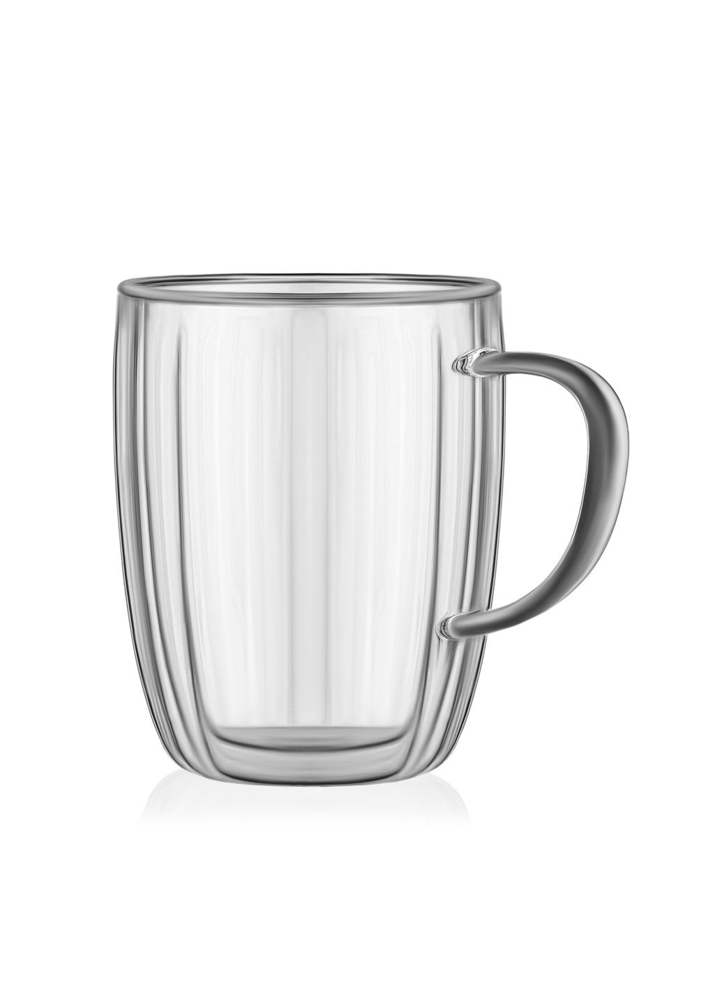 Набір чашок з ручками і подвійними стінками 450мл, 2шт, боросилікатне скло, прозорий Ardesto (315817142)