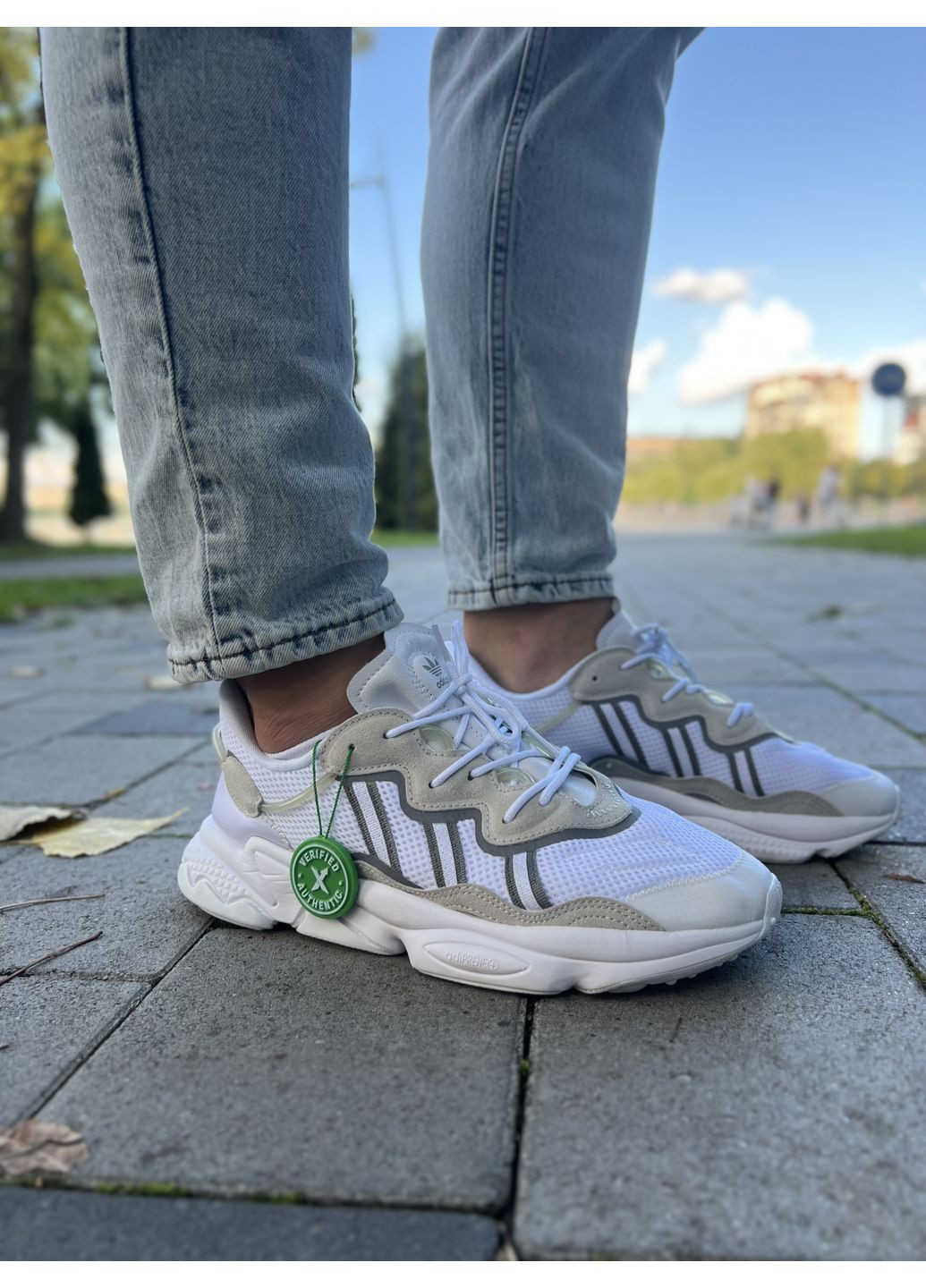 Цветные демисезонные кроссовки мужские adidas ozweego адидас озвиго No Brand