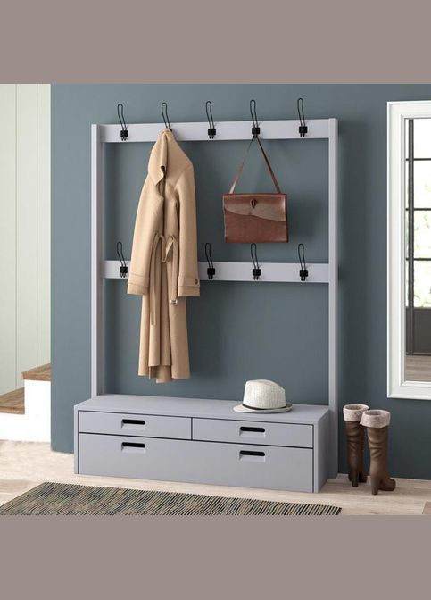 Гарнітур для передпокою з дерева Санхосе маренго (ПИЕ-000119) No Brand (327859972)