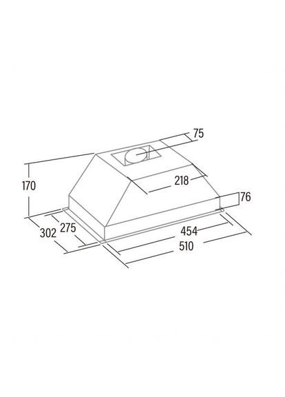 Витяжка вбудована G-45 WH (02039005) CATA (314977406)