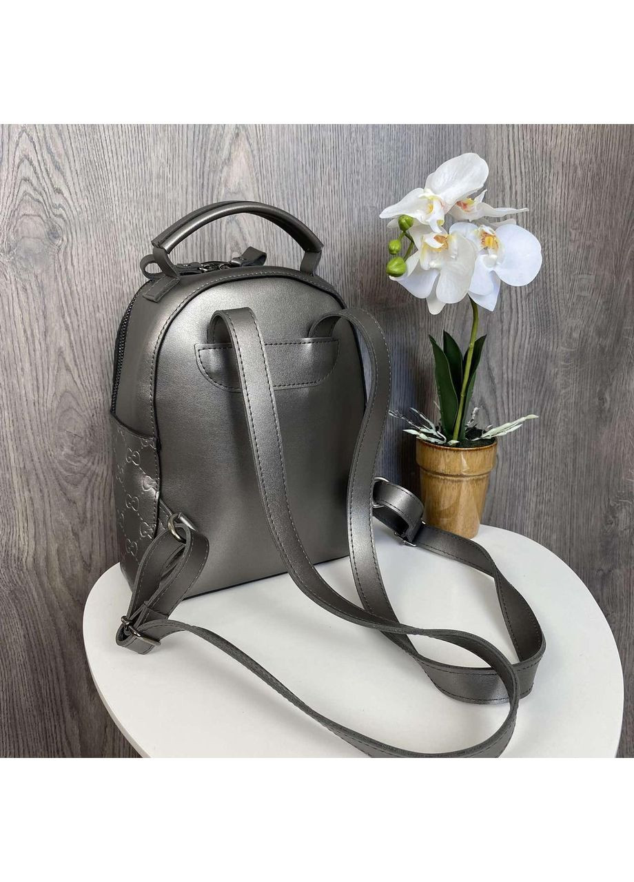 Жіночий міні рюкзачок Салатовий із ПУ шкіри міської для прогулянок та повсякденного використання рюкзак ProDobro (363136277)