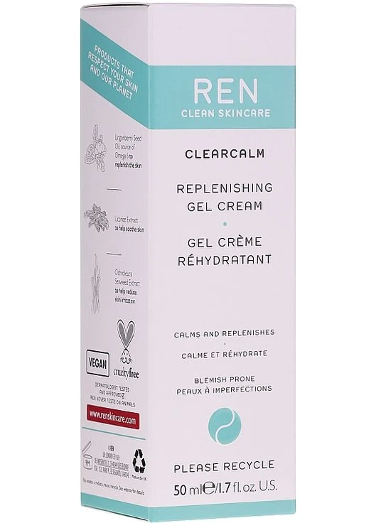 Відновлювальний гель-крем Clearcalm 3 Replenishing Gel Cream 50ml (662365-63806) Ren (378123416)