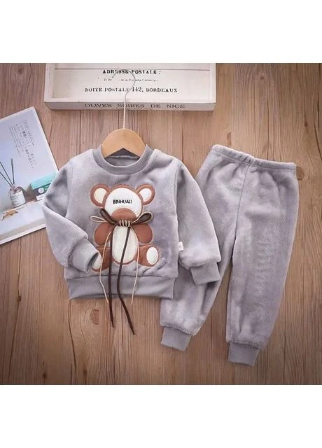 Сірий демісезонний дитячий костюм "bear whiskers" No Brand