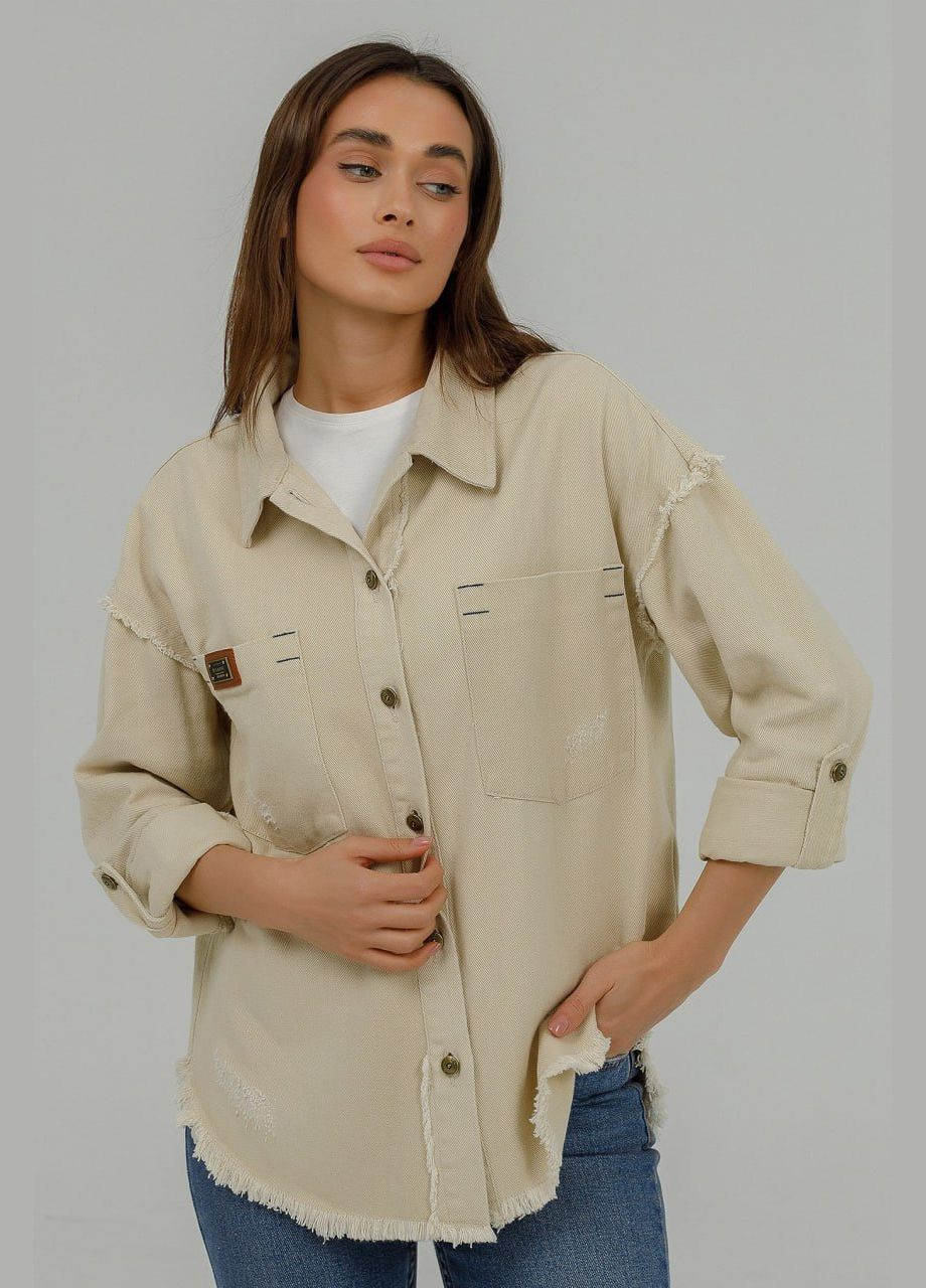 Бежевая демисезонная куртка Lora