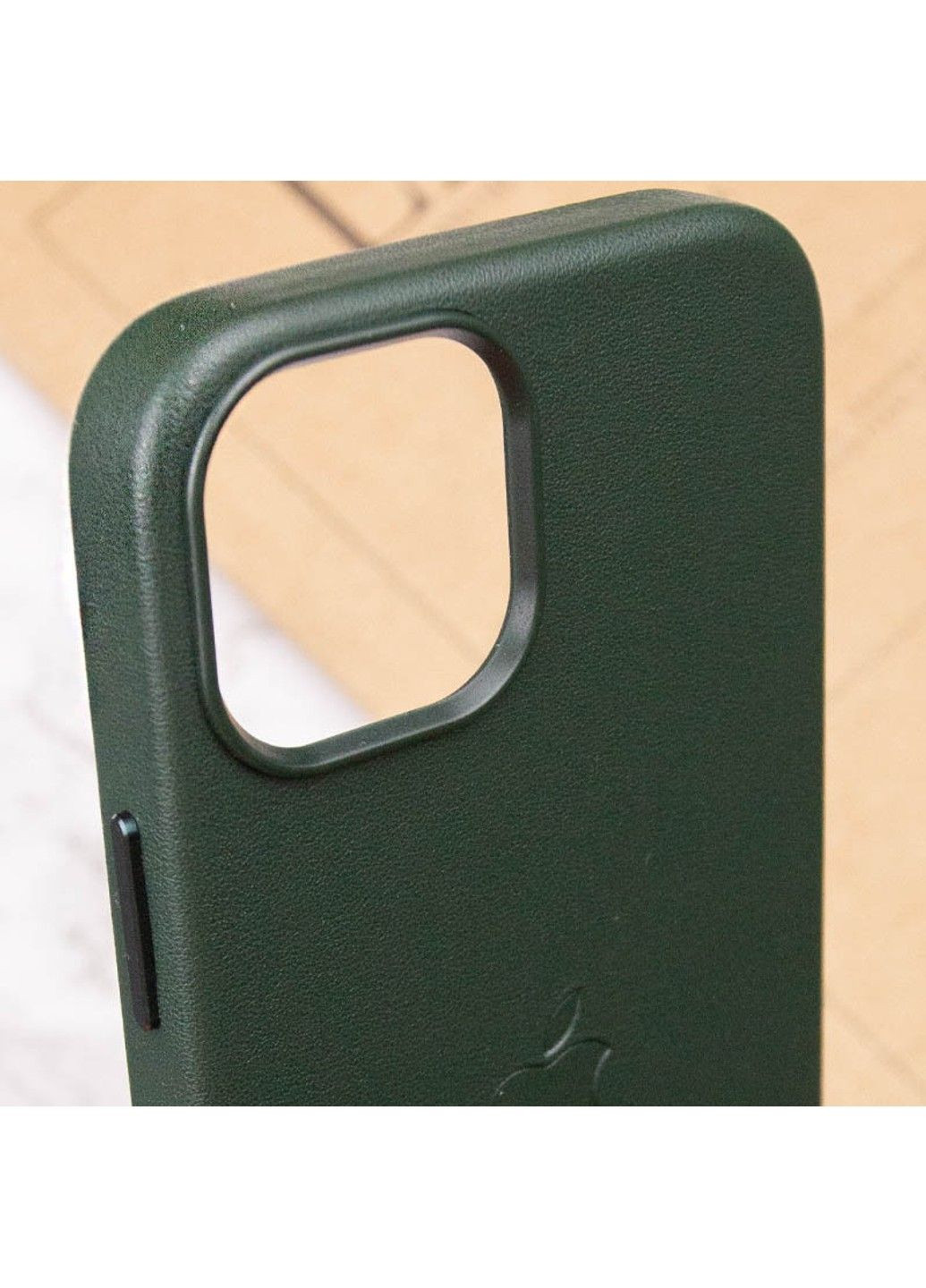 Кожаный чехол Leather Case (AAA) with MagSafe для Apple iPhone 12 Pro Max (6.7") Epik (294725086)
