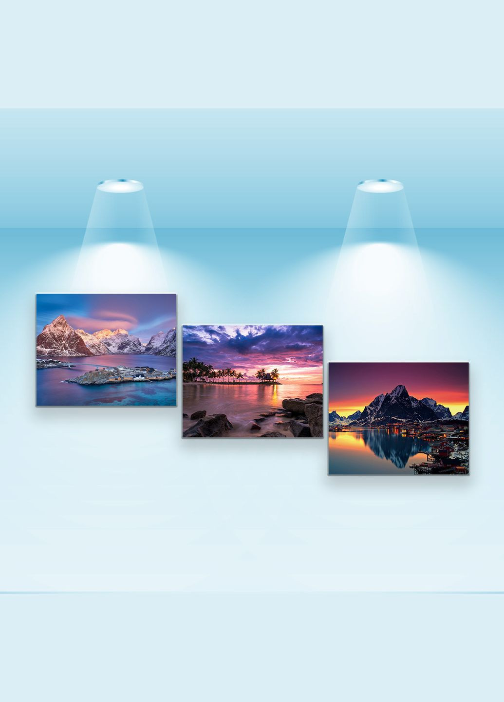 Набір постерів На краю світу (PS-177) 3 шт в наборі Riviera Blanca (303135573)