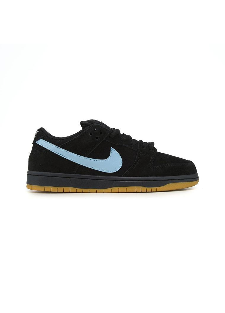 КРОСІВКИ ЖІНОЧІ NIKE SB DUNK LOW BLACK BLUE НАЙК СБ ДАНК No Brand чорні демісезони (369388159)