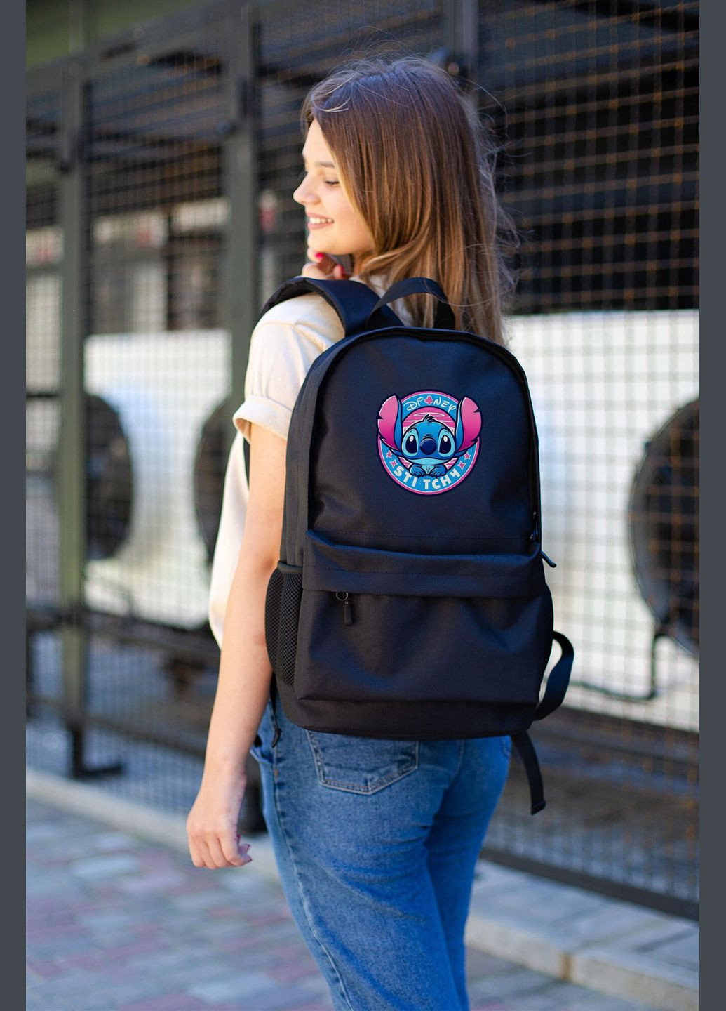 Повсякденний Рюкзак Шкільний Для Дівчинки З Принтом Стіч Without (348059246)